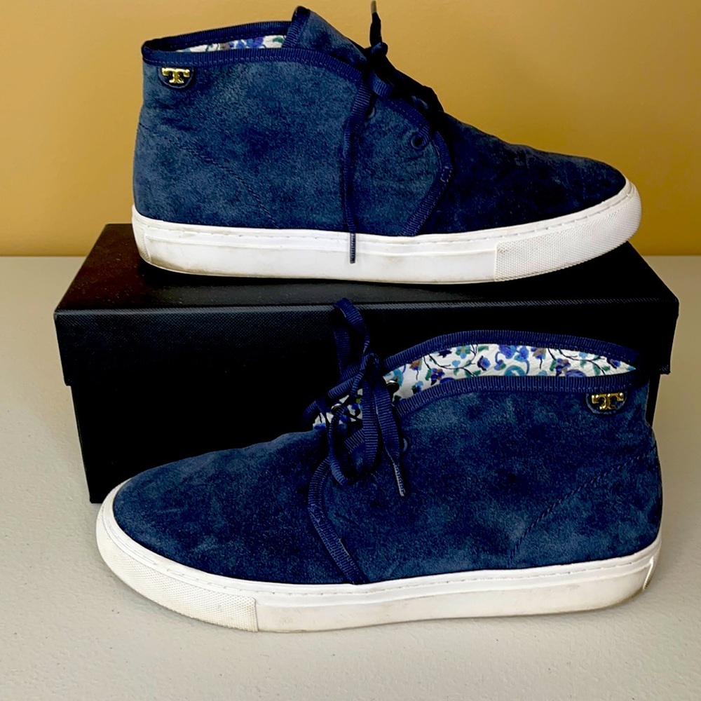Tory Burch Blye suede high top shoes